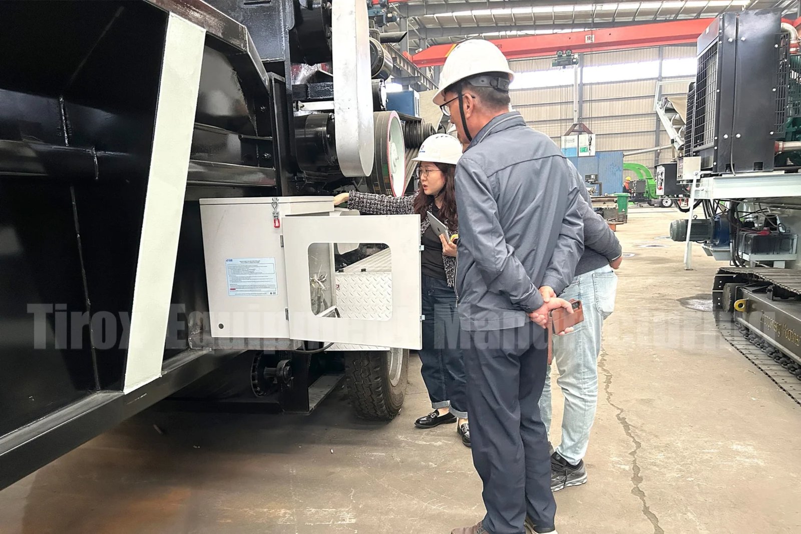 Customer visit at the TIROX factory