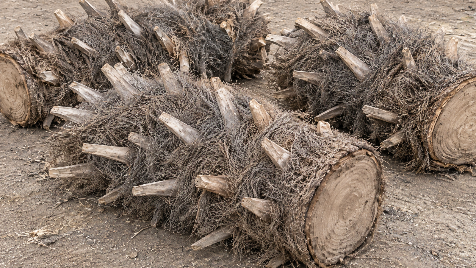 Leafy branches and pruning waste