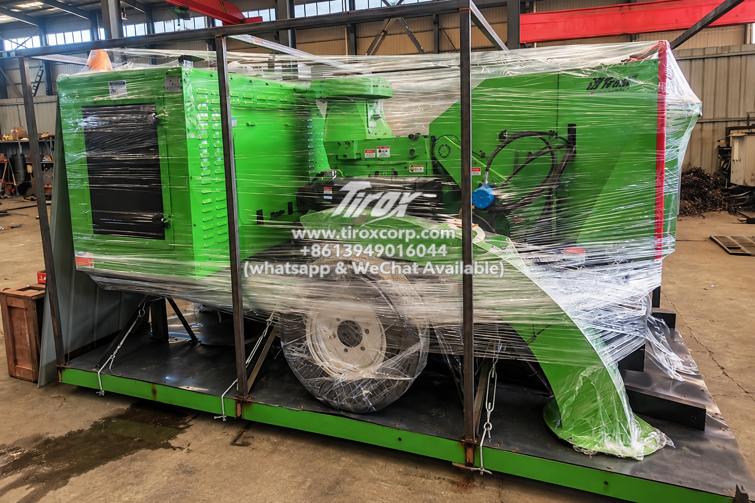 TIROX equipment prepared for shipment