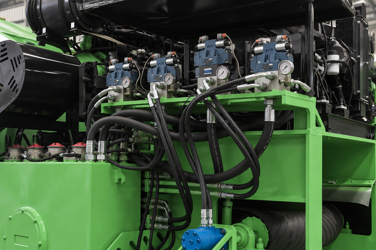 TIROX horizontal grinder feed and rotor area