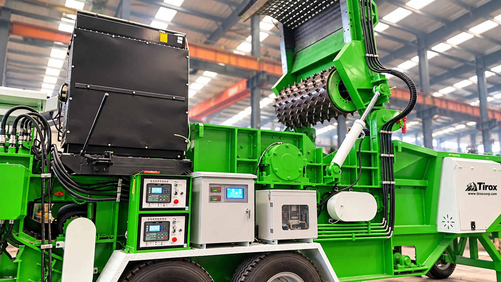 TIROX industrial horizontal grinder photo